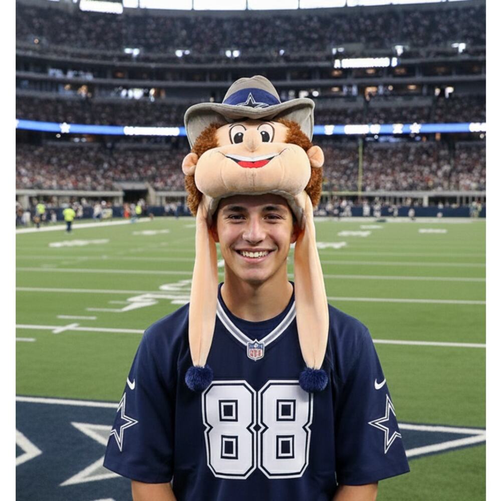 NEW NFL Dallas Cowboys Mascot Themed Dangle Hat